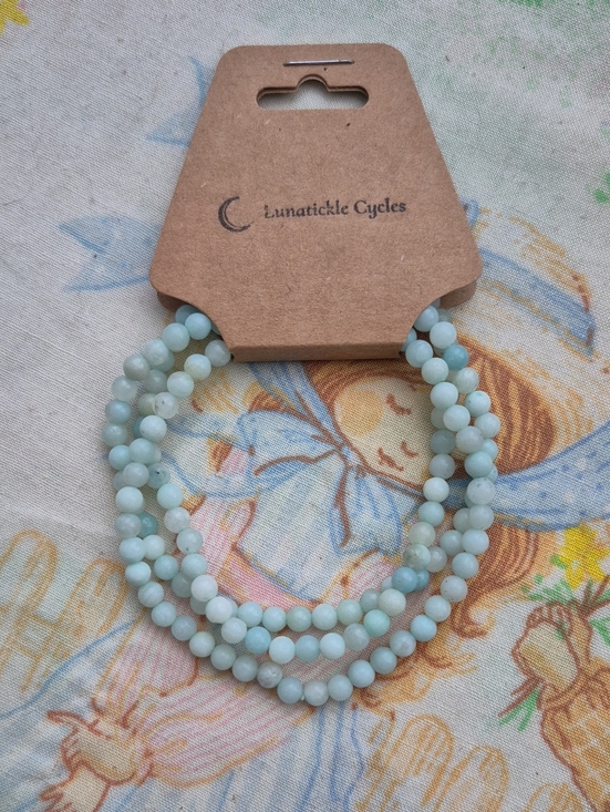 Artisan Jewelry - 🌙3 Amazonite Stone Stacking Braclet Trio NWT